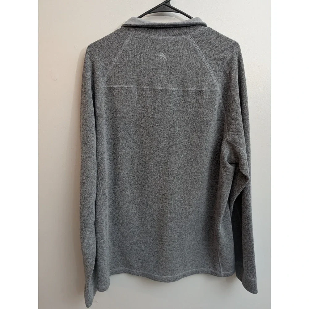 A1 Tommy Bahama Sweater Men Long Sleeve 1/4 Snap‎ Knit size Large